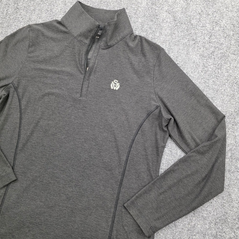 Spring Valley Golf Peter Millar Womens Gray 1/4 Zip Pullover Sweater - L